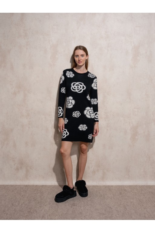 VESTIDO DE PUNTO FLOWERS