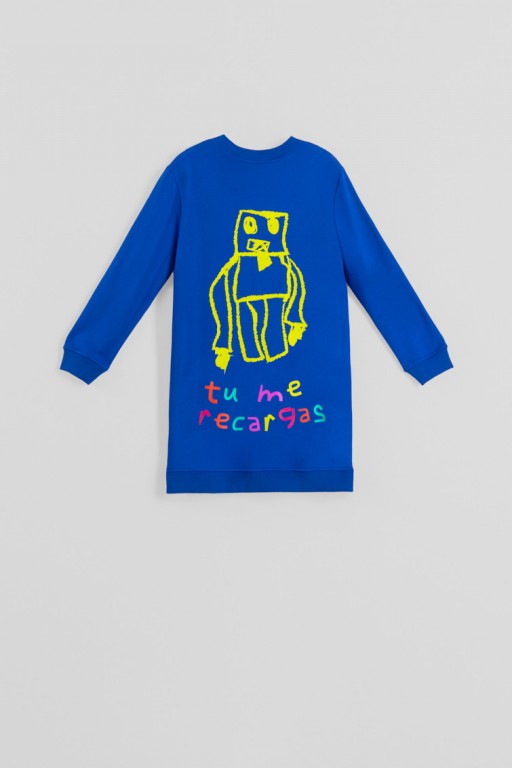 VESTIDO SUDADERA ROBOTS