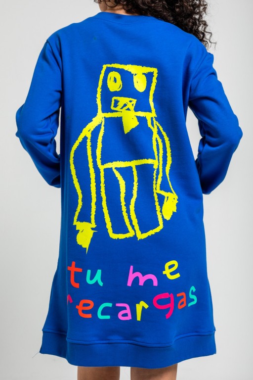 VESTIDO SUDADERA ROBOTS