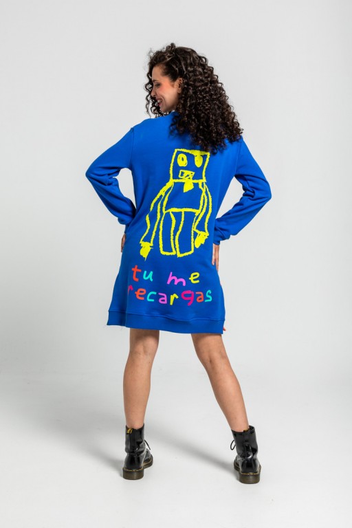 VESTIDO SUDADERA ROBOTS