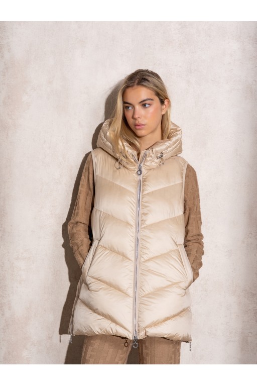 CHALECO CHOCO COLOR BEIG