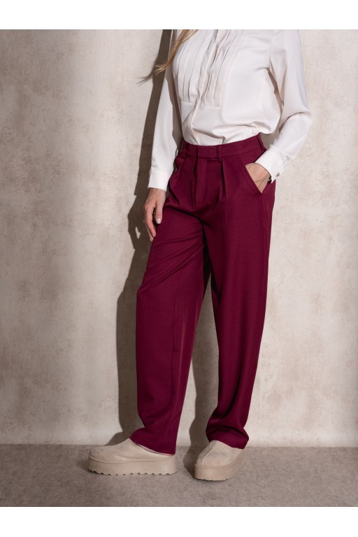 JOGGERS TELA BURDEOS